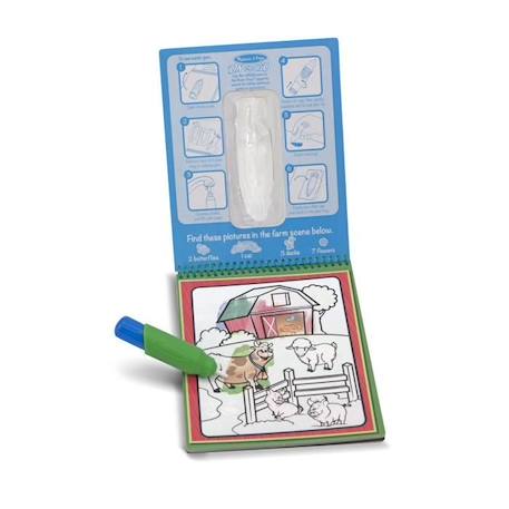 MELISSA & DOUG Tablette De Révélation De Dessins À L’Eau - Animaux VERT 2 - vertbaudet enfant 