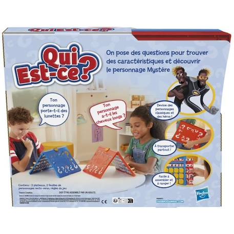 Qui est-ce ? classique, jeu de plateau pour enfants à partir de 6 ans, 2 joueurs NOIR 4 - vertbaudet enfant 