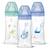 DODIE Lot de 3 Biberons Anti-Colique Sensation+ 330ml +6 Mois, Tétine Plate, Débit 3 - Bleu Mer et Vert Air BLEU 1 - vertbaudet enfant 