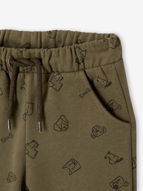 Pantalon imprimé en molleton bébé bleu océan+olive 6 - vertbaudet enfant 