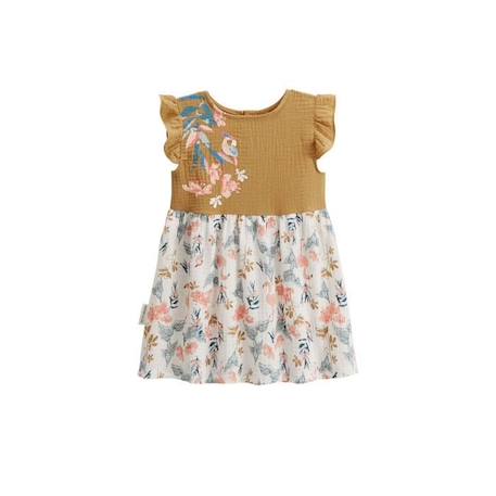 Robe bébé + bloomer en gaze de coton Flamingo ORANGE 3 - vertbaudet enfant 