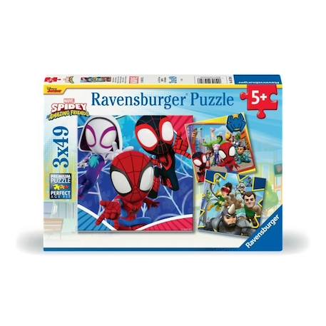 Ravensburger-SPIDERMAN-Puzzles 3x49 pièces - Spidey, le lanceur de toile-4005556057306-A partir de 5 ans BLEU 1 - vertbaudet enfant 