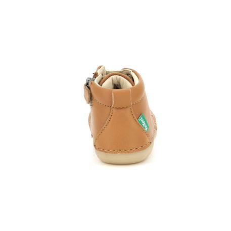 KICKERS Bottillons Sonizip camel BLEU+MARRON 7 - vertbaudet enfant 