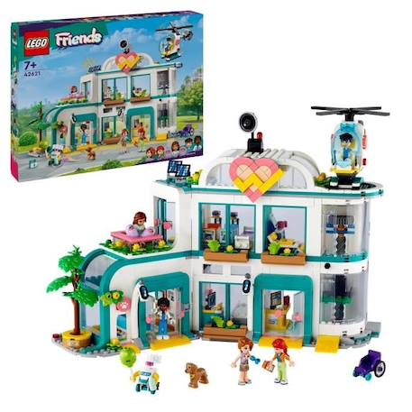 LEGO® 42621 Friends L’Hôpital de Heartlake City, Jouet avec Hélicoptère et Figurines incluant Autumn et un Chien ROSE 1 - vertbaudet enfant 