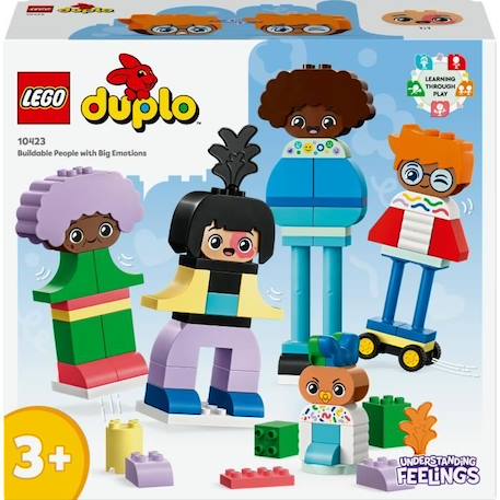 LEGO® 10423 DUPLO Ma Ville Personnages à Construire aux Différentes Émotions, Jouet avec 71 Briques avec 5 Personnages BLEU 6 - vertbaudet enfant 