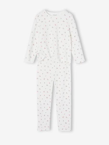 Lot de 2 pyjamas en velours 'cerise' fille marine 4 - vertbaudet enfant 