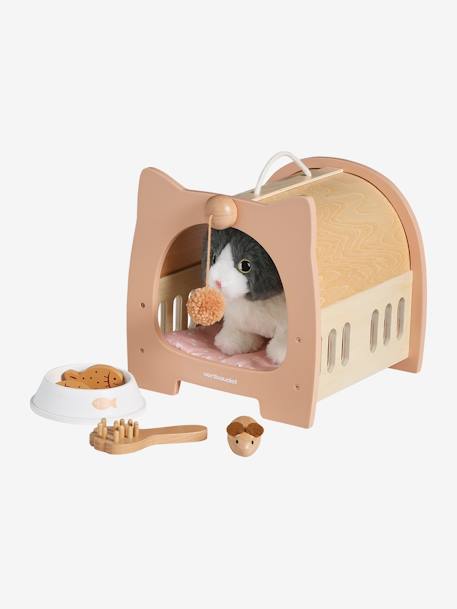 Set animal de compagnie Chat + accessoires en bois FSC® bois 2 - vertbaudet enfant 