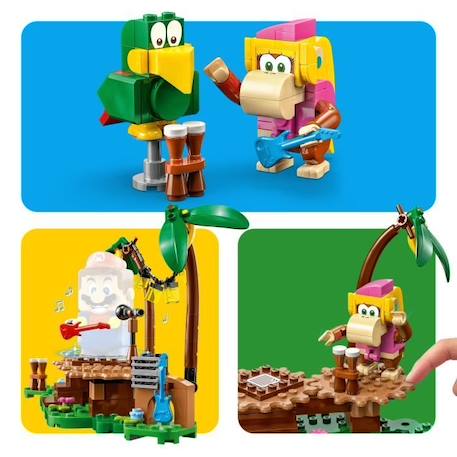 LEGO® Super Mario 71421 Ensemble d'Extension Concert de Dixie Kong dans la Jungle, à Combiner avec Pack de Démarrage MARRON 4 - vertbaudet enfant 