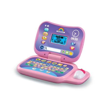 Ordinateur éducatif VTECH ORDI GENIUS PRO ROSE pour enfants de 3 à 7 ans avec souris et 20 activités incluses BLANC 3 - vertbaudet enfant 