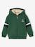 Sweat à capuche zippé garçon doublé sherpa anthracite+marine+vert 7 - vertbaudet enfant 