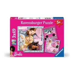 Jouet-Jeux éducatifs-Puzzles-Puzzles 3x49 pièces - Barbie - Inspire le monde ! - Age: 5 ans - Type de public: Enfant - Genre: Mixte