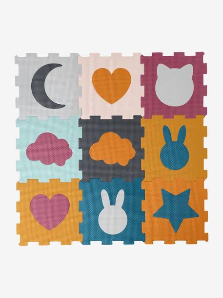 Tapis 9 dalles en mousse multicolore 1 - vertbaudet enfant 