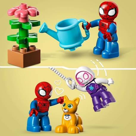 LEGO DUPLO Marvel 10995 La Maison de Spider-Man, Jouet Enfants 2 Ans, Spidey et ses Amis BLEU 4 - vertbaudet enfant 