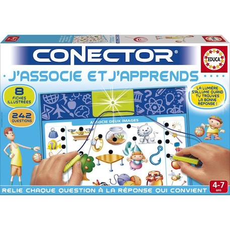 EDUCA Connector J'associe et J'apprends BLEU 2 - vertbaudet enfant 