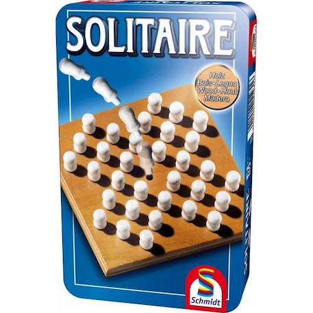 Solitaire - Jeux de Société - SCHMIDT SPIELE - Testez votre patience et votre stratégie avec ce jeu de solitaire ! BLEU 2 - vertbaudet enfant 