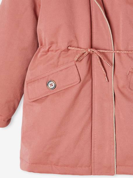 Parka 3 en 1 fille parka + doudoune sans manches indigo+vieux rose 20 - vertbaudet enfant 