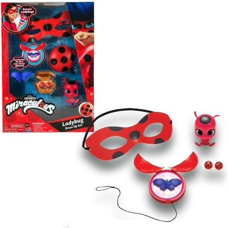 BANDAI Miraculous Ladybug - Set de déguisement transformation Ladybug ROUGE 1 - vertbaudet enfant 