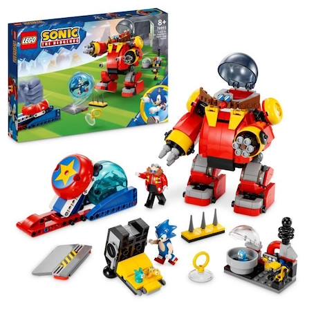 LEGO® Sonic the Hedgehog 76993 Sonic contre le Death Egg Robot du Dr. Eggman, Jouet pour Enfants, avec 6 Personnages ROUGE 1 - vertbaudet enfant 