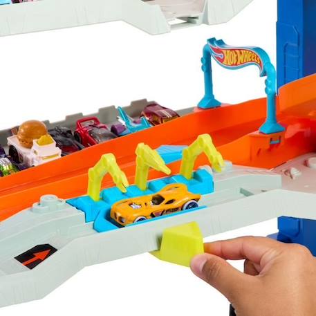 Hot Wheels City-Garage Ultime-Coffret avec 2 voitures incluses HKX48 BLANC 6 - vertbaudet enfant 