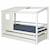 Pack lit cabane gigogne avec 2 matelas 90x200 cm Alma blanc BLANC 1 - vertbaudet enfant 