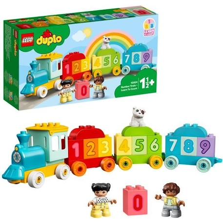 LEGO® 10954 DUPLO® Le train des chiffres - Apprendre à compter Jeux éducatif 1.5 an, Cadeau Jouet Bébé OU Set d’apprentissage VERT 1 - vertbaudet enfant 