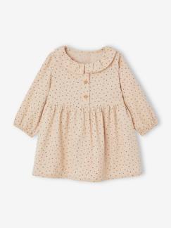 -Robe à collerette en velours milleraies bébé