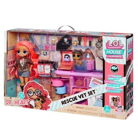 L.O.L. Surprise OMG - Cabinet de Vétérinaire | Rescu Vet Set™ - Poupée exclusive + 2 animaux et accessoires - Dès 4 ans. BLANC 6 - vertbaudet enfant 