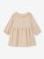 Robe à collerette en velours milleraies bébé beige+vert sapin 2 - vertbaudet enfant 