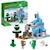 LEGO Minecraft 21243 Les Pics Gelés, Jouet Enfants 8 Ans, avec Figurines Steve et Creeper BLEU 1 - vertbaudet enfant 