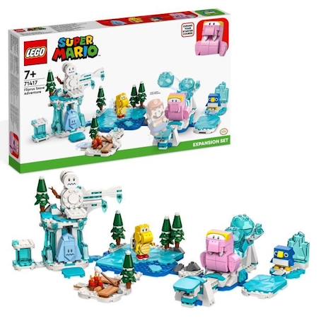 LEGO® Super Mario 71417 Ensemble d’Extension L'Aventure dans la Neige de Morsinet, Jouet BLANC 1 - vertbaudet enfant 