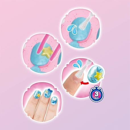 Aquabeads - Nail Studio Princesses Disney - Ongles qui collent avec de l'eau ROSE 4 - vertbaudet enfant 