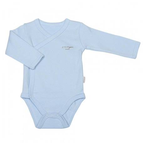 Body Kimono en coton biologique - Basic manches longues BLANC+BLEU+ROSE 4 - vertbaudet enfant 