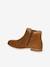 Boots cuir fille zippées et élastiquées camel+marine+noir 3 - vertbaudet enfant 