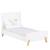 Lit évolutif - 140x70cm - Babyprice Joy Naturel - Blanc sur pieds en bois naturel BLANC 4 - vertbaudet enfant 