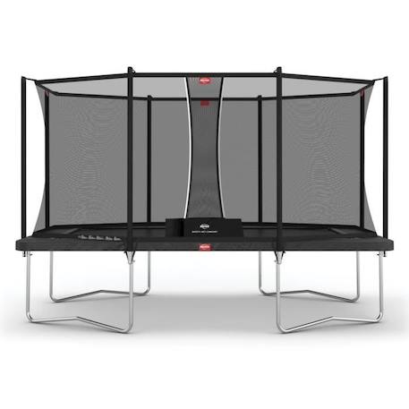 BERG - Trampoline Ultim Favorit Regular 410 Grey + Safety Net Comfort GRIS 1 - vertbaudet enfant 