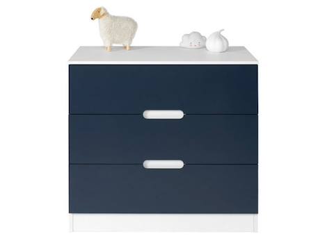 Commode Opus - Blanc & Bleu nuit BLEU 2 - vertbaudet enfant 