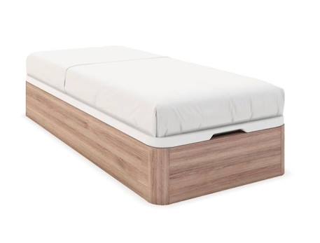 Lit coffre 90x200 TEMMA - Chêne naturel MARRON 4 - vertbaudet enfant 