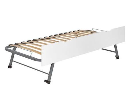 Lit gigogne Nomade 90x200 cm - Blanc & bois BLANC 5 - vertbaudet enfant 