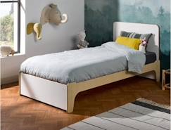 Chambre et rangement-Lit enfant avec tête de lit Essentiel - Blanc & bois