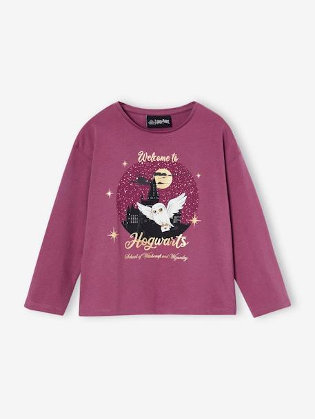 Tee-shirt Hedwige Harry Potter® fille prune 1 - vertbaudet enfant 