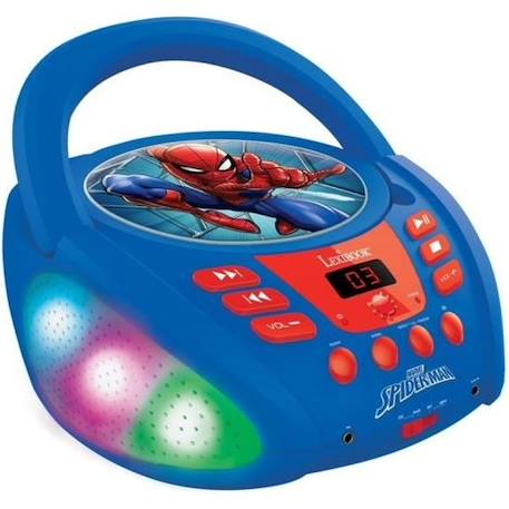 Lecteur CD Bluetooth Spider-Man avec Effets Lumineux BLEU 1 - vertbaudet enfant 