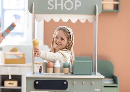 Set de glaces en bois GRIS 2 - vertbaudet enfant 