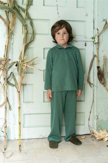 Pyjama enfant Nino VERT 2 - vertbaudet enfant 