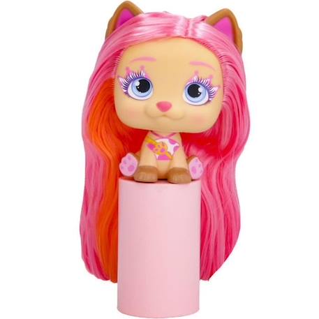 Mini poupées VIP Pets IMC TOYS - Bow Power - Shiara - Cheveux extra longs - Accessoires inclus ROSE 1 - vertbaudet enfant 