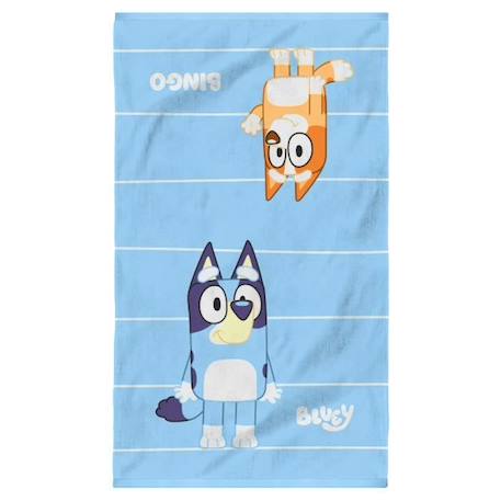 Drap de plage 100% coton, BLUEY DUO BLEU 2 - vertbaudet enfant 