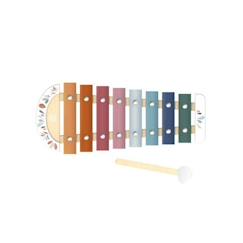Jouet-Xylophone en couleurs - Bois FSC - Huit barres musicales accordées - Bois et métal - Speedy Monkey