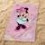 Drap de plage imprimé 100% coton, DISNEY HOME MINNIE HELLO ROSE 2 - vertbaudet enfant 