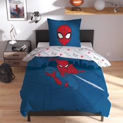 Linge de maison et décoration-Linge de lit enfant-Housse de couette-Parure de lit imprimée 100% coton, SPIDERMAN HOME BASIC