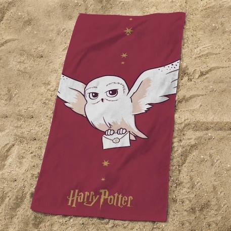 Drap de plage imprimé 100% coton, HARRY POTTER STARRY SKY ROUGE 1 - vertbaudet enfant 