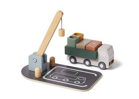 Set de 5 voitures en bois GRIS 1 - vertbaudet enfant 